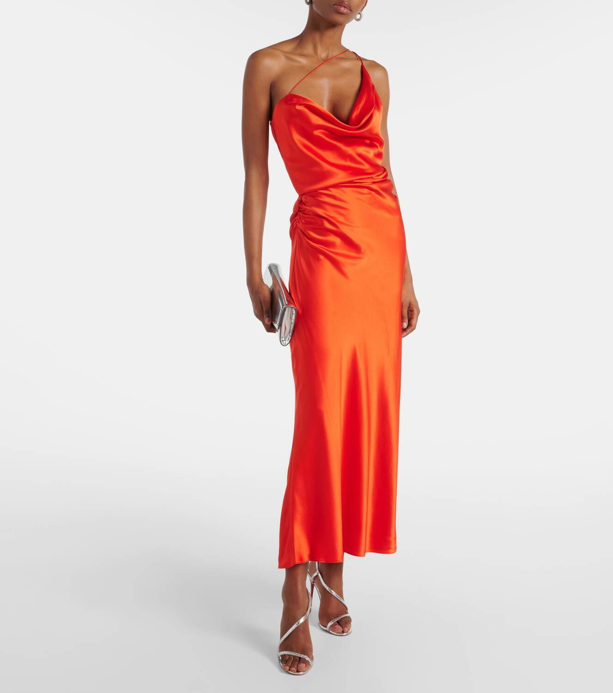 The Sei One-shoulder silk satin gown