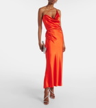 The Sei One-shoulder silk satin gown