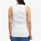 JW Anderson Women's Anchor Embroidery Tank Vest in White