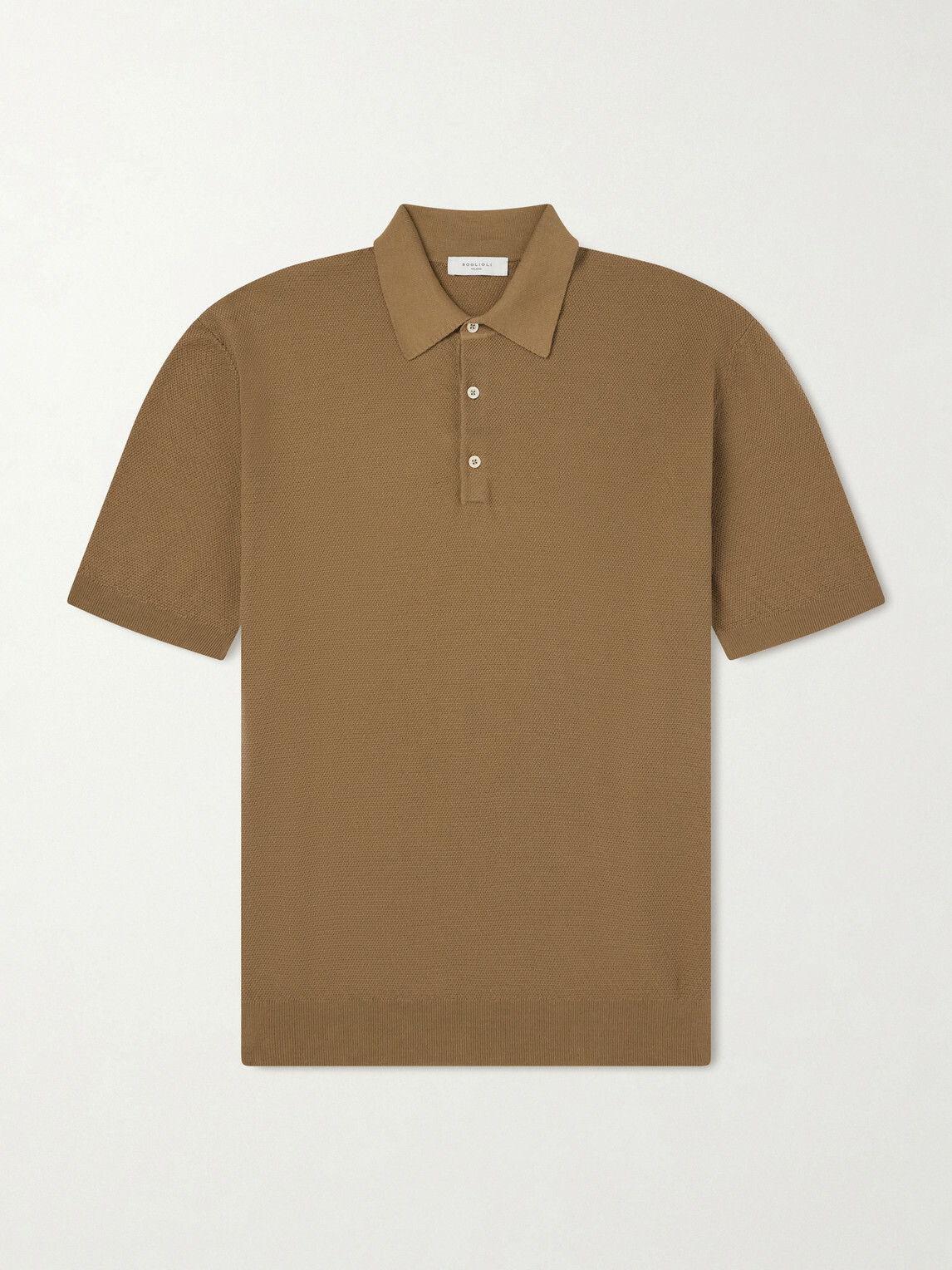 Boglioli - Cotton-Piqué Polo Shirt - Brown