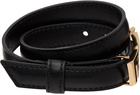 Versace Black Leather Key Bracelet