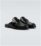 Christian Louboutin - Muloman leather slippers