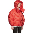 Chen Peng Red Shell Puffer Jacket
