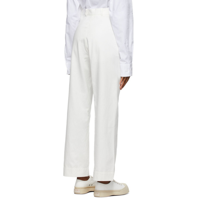 Rika Studios White Ulrika High Waisted Pants