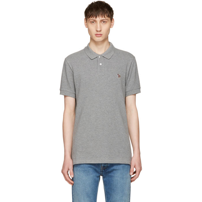 Photo: PS by Paul Smith Grey Zebra Polo 