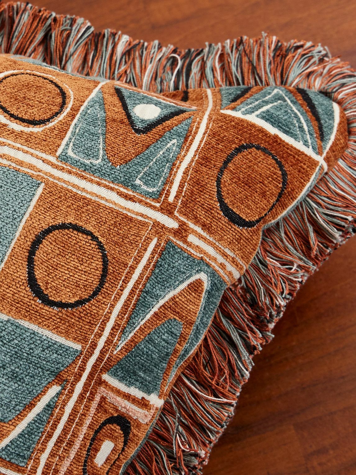 Soho Home - Lumi Fringed Chenille-Jacquard Down Cushion