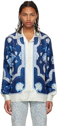 Casablanca Blue 'Plat A Dessert' Shirt