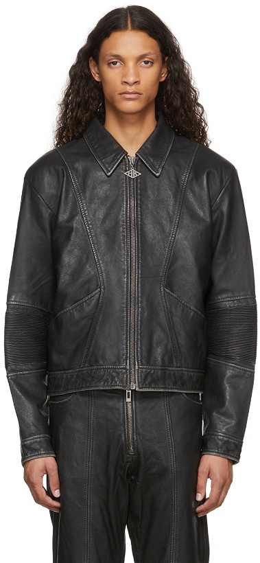Photo: Han Kjobenhavn Black Cropped Leather Jacket