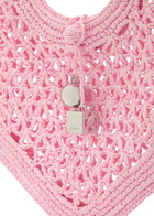 Jacquemus Le Spiaggia Coeur Heart Raffia Tote bag - Pink - One Size
