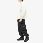 Versace Men's Drawstring Pocket Cargo Pant in Black