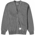 Neighborhood Men's Plain Knit Cardigan in Grey