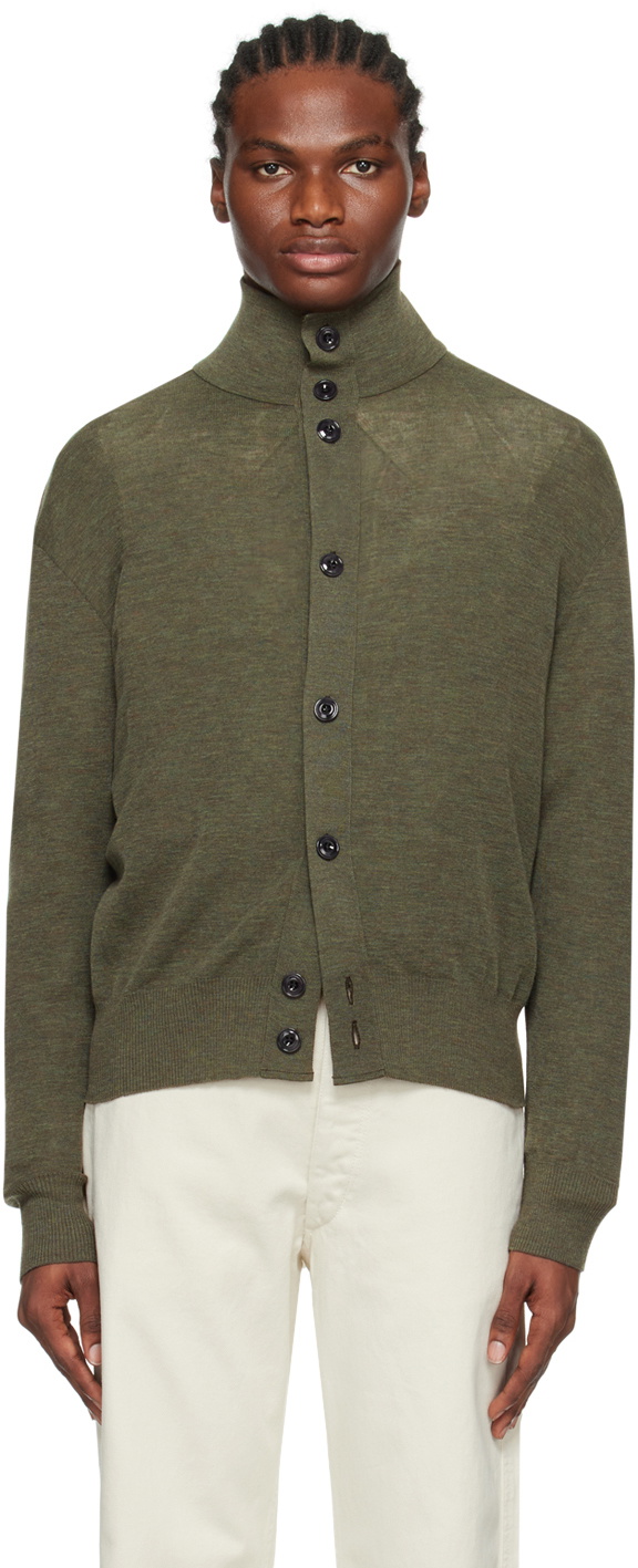 トップス Lemaire convertible collar cardigan M LEMAIRE Gray Convertible Collar Cardigan Lemaire