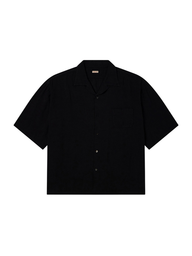 Photo: KAPITAL - Big Lyocell and Linen-Blend Shirt - Black
