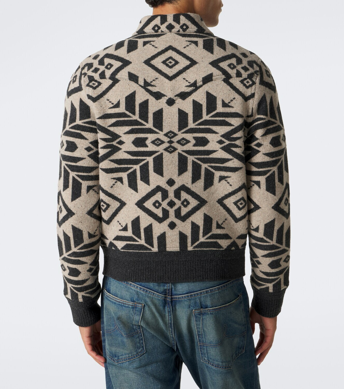 RRL Wool jacquard blouson jacket