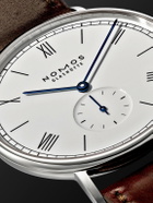 NOMOS Glashütte - Ludwig Hand-Wound 38mm Stainless Steel and Leather Watch, Ref. 237