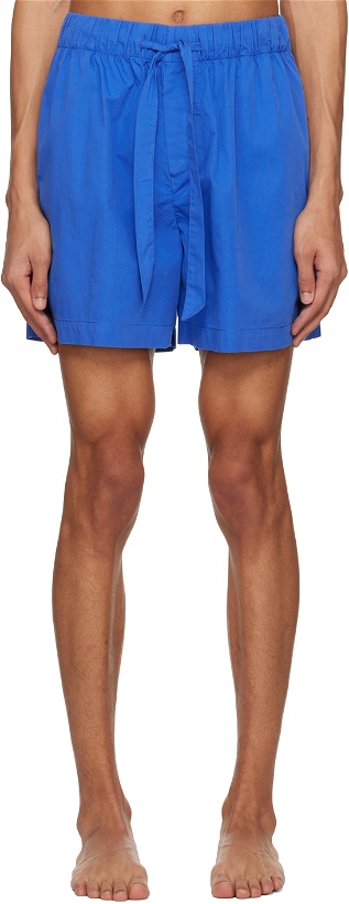Photo: Tekla Blue Self-Tie Shorts