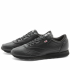 Reebok Men's Classic Leather Plus Sneakers in Black/White/Vector Red
