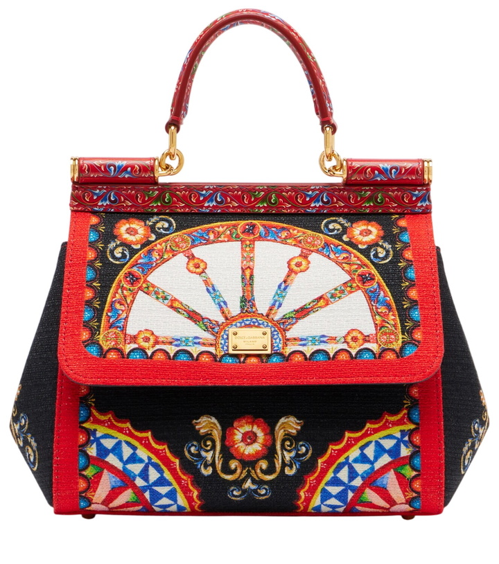 Photo: Dolce&Gabbana Sicily Medium printed top-handle bag