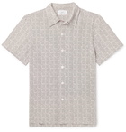 Mr P. - Printed Cotton-Seersucker Shirt - Neutrals