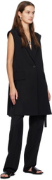 ST. AGNI Black Belted Trousers
