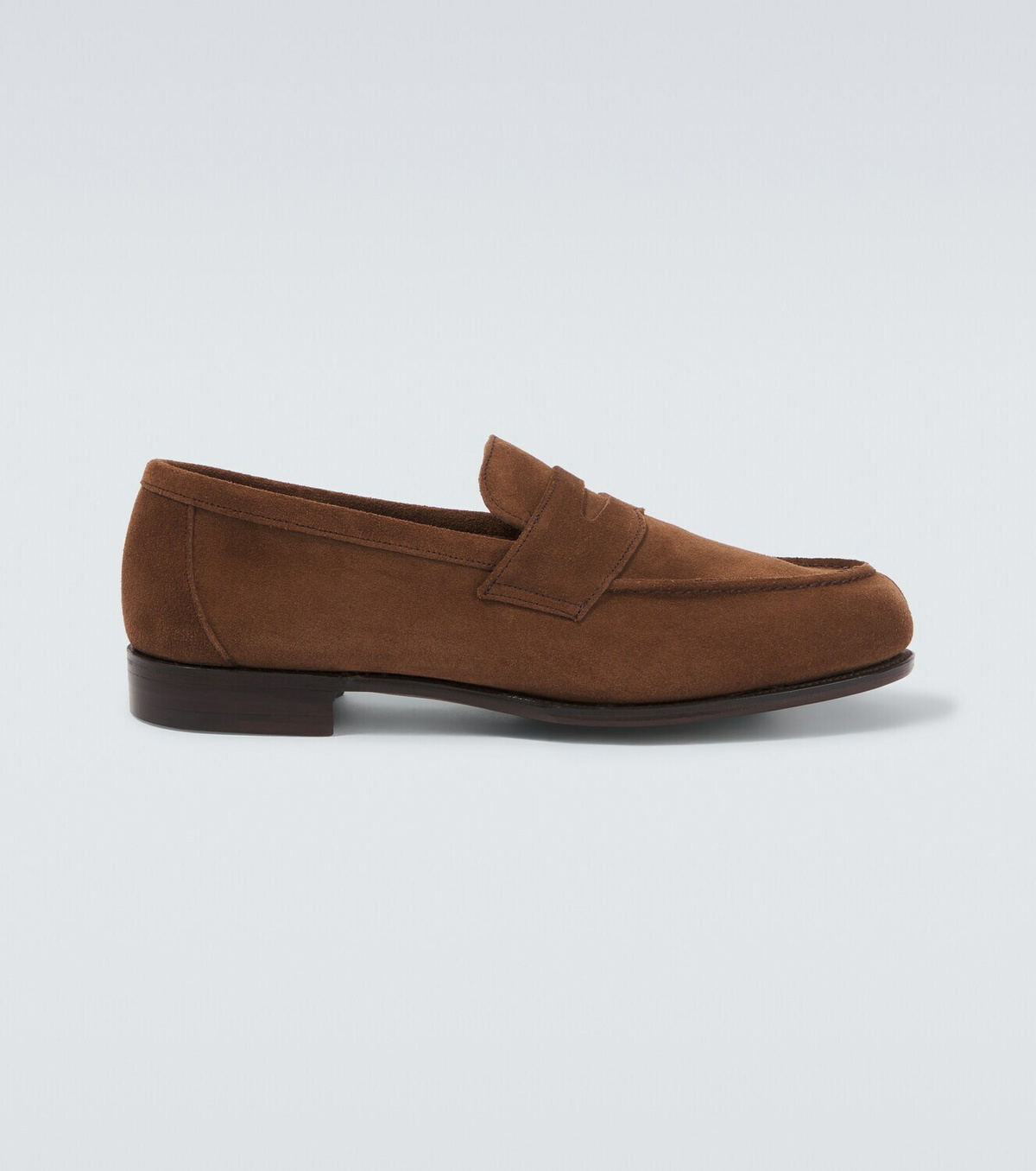 George Cleverley Cannes suede penny loafers