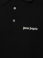 PALM ANGELS - Logo Embroidered Cotton Polo
