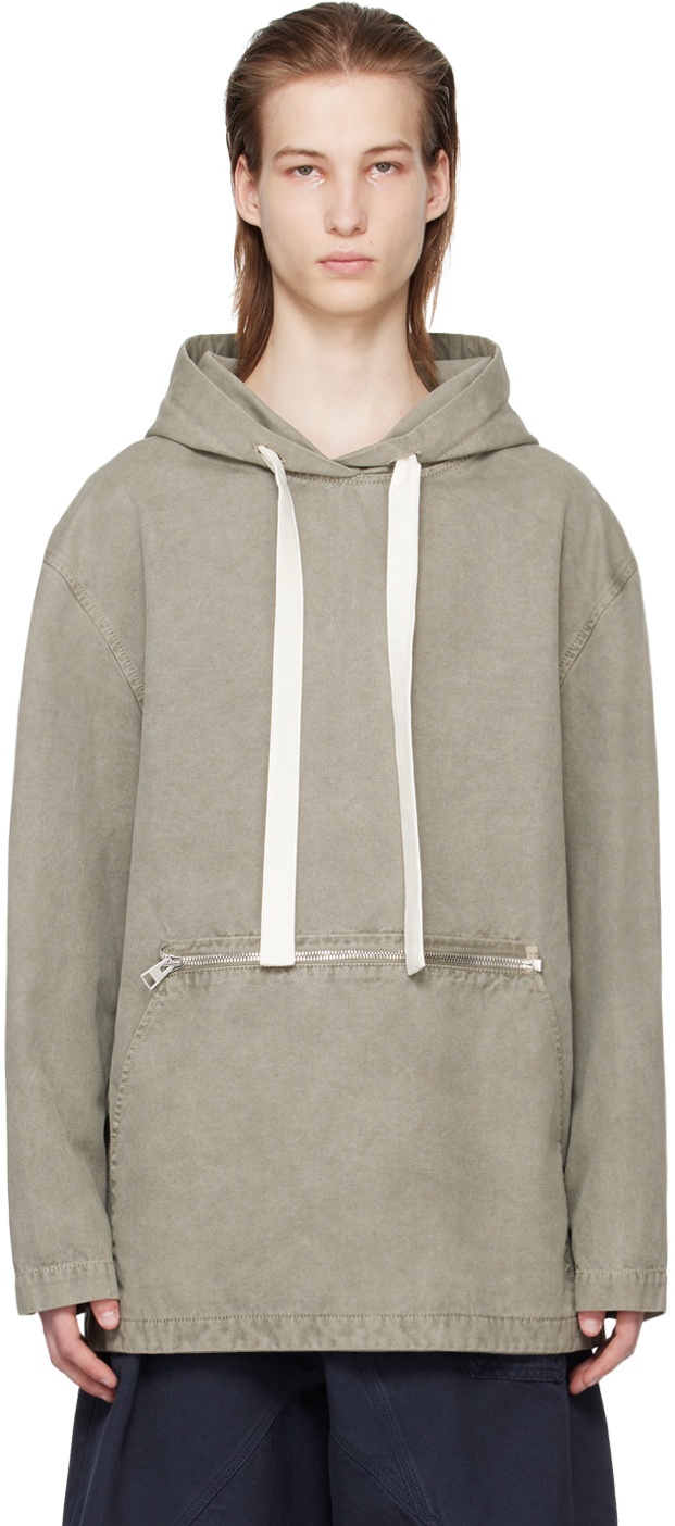 Photo: JW Anderson Gray Garment-Dyed Hoodie