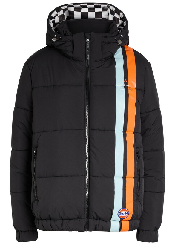 Photo: AN-Y1 Riski Logo-embroidered Padded Shell Jacket Black
