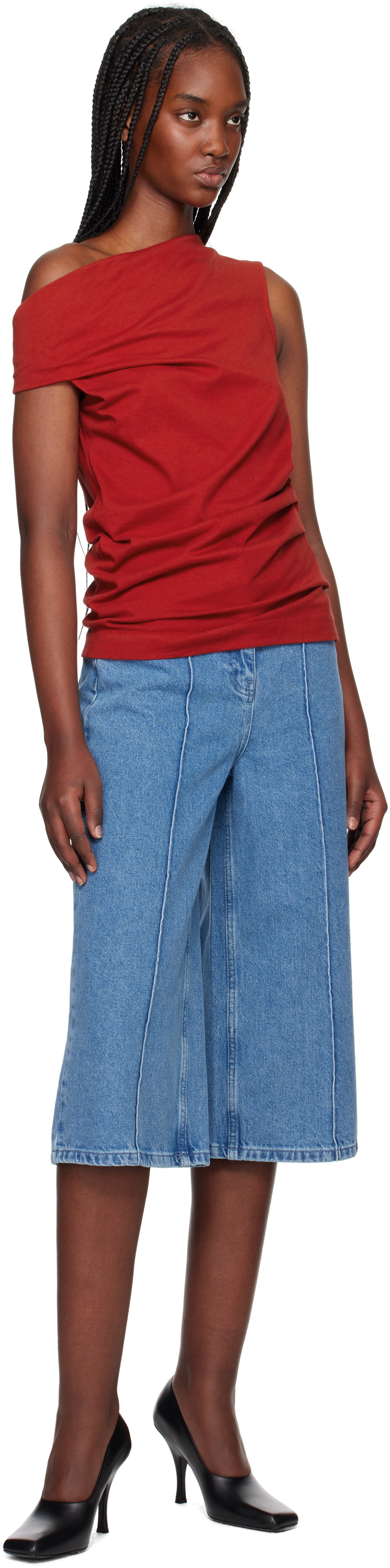 REMAIN Birger Christensen Blue Culotte Jeans