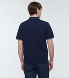 Ami Paris Striped cotton polo shirt