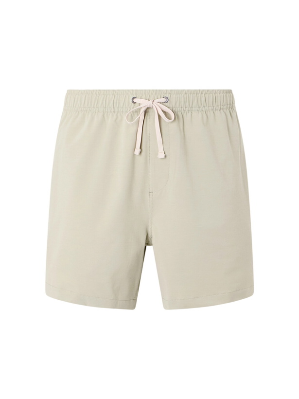 Photo: Onia - Land To Water Straight-Leg Mid-Length Swim Shorts - Green