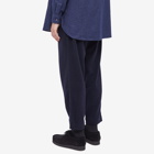 Universal Works Men's Soft Wool Pleated Track Pant in Navy