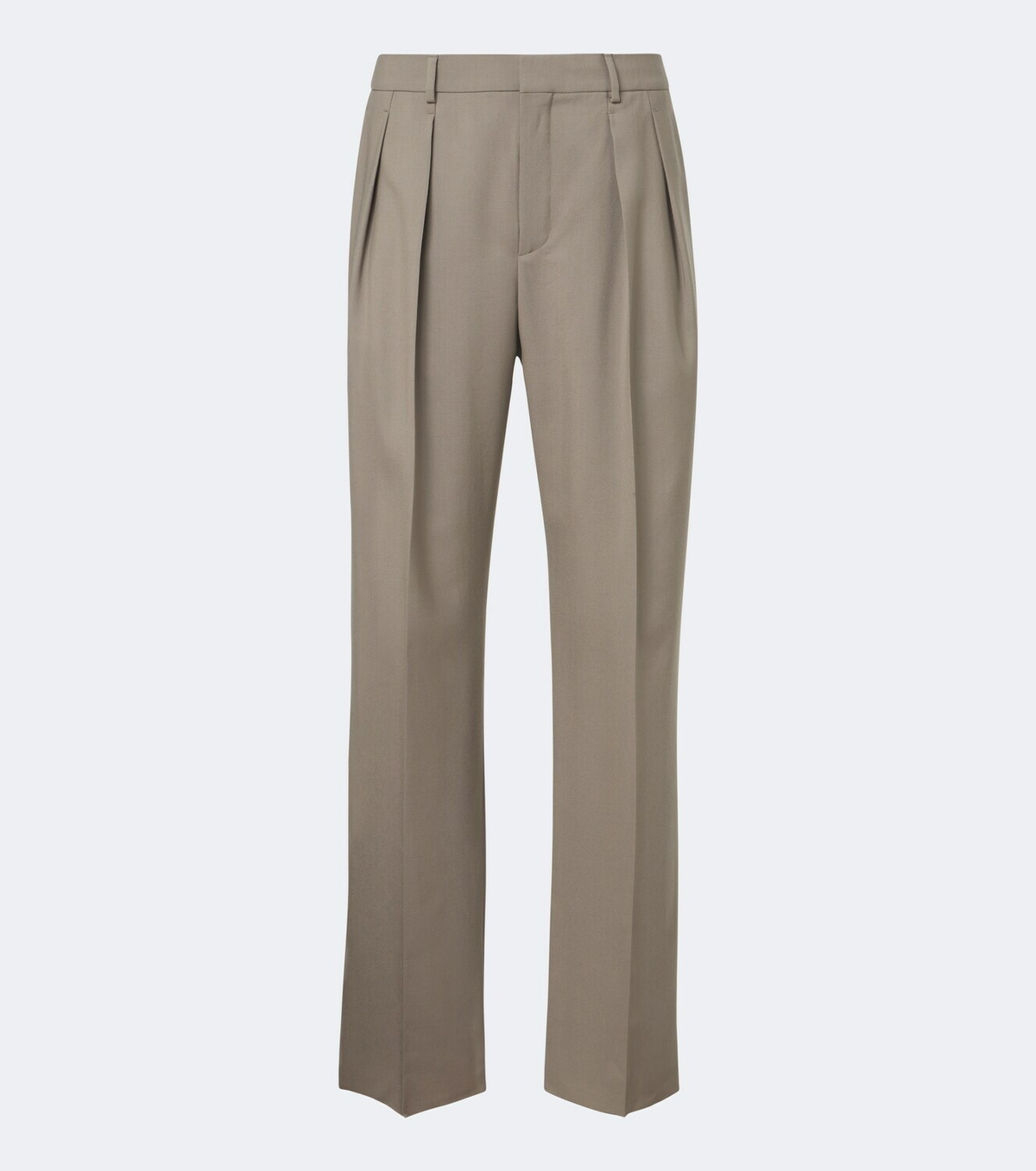 Saint Laurent Pleated wool and mohair straight pants