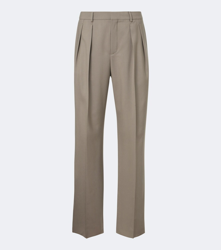Photo: Saint Laurent Pleated wool and mohair straight pants