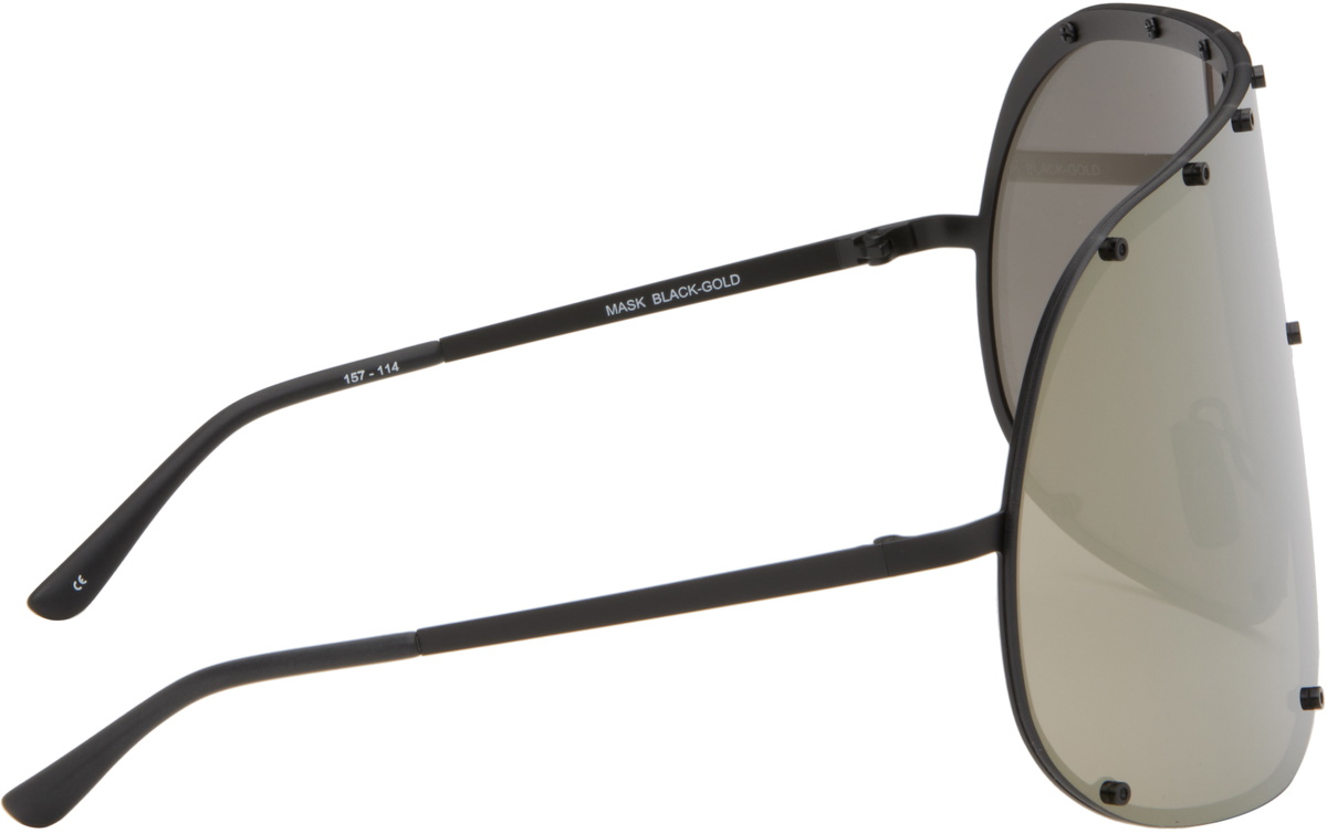 Rick Owens Black Temple Mask Sunglasses