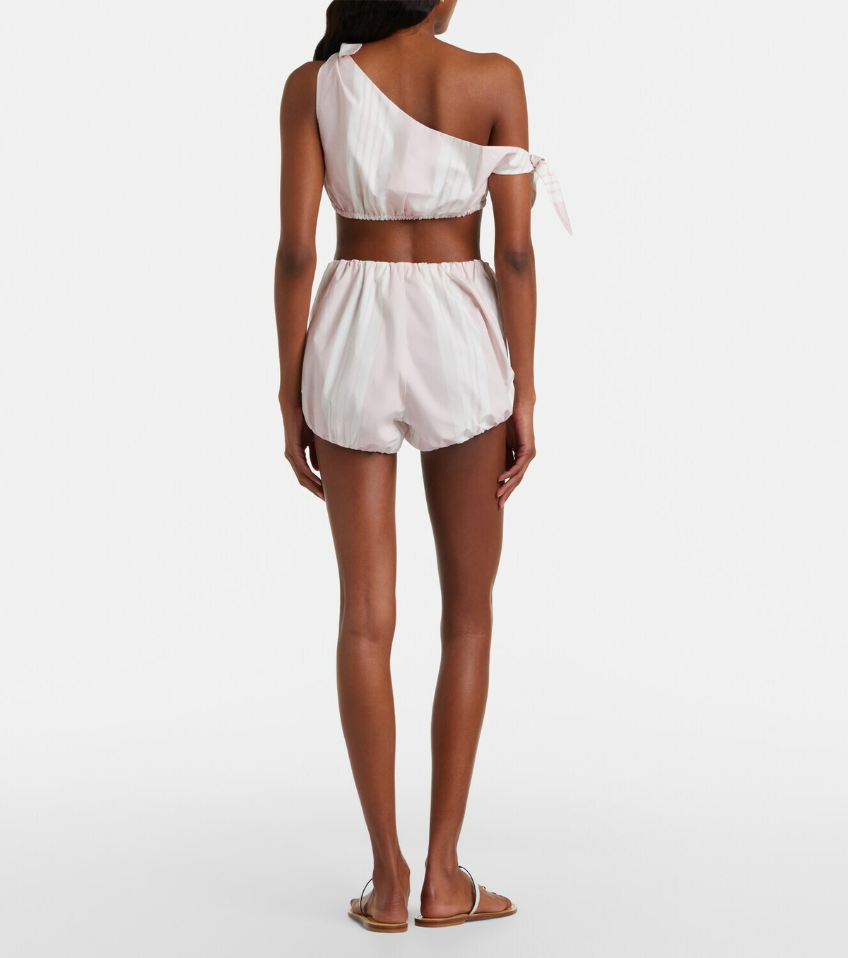 Posse Rosie striped cotton shorts