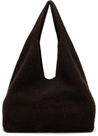 Lauren Manoogian Brown Knit Bindle Bag
