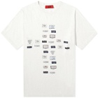 424 Men's Cross Logo T-Shirt in White
