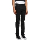 Givenchy Black Raw Edge Slim-Fit Jeans