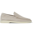 Loro Piana - Summer Walk Suede Loafers - Neutrals