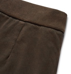 Bottega Veneta - Acid-Washed Cotton-Jersey Sweatpants - Men - Brown
