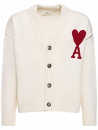 AMI PARIS - Logo Wool Knit Cardigan