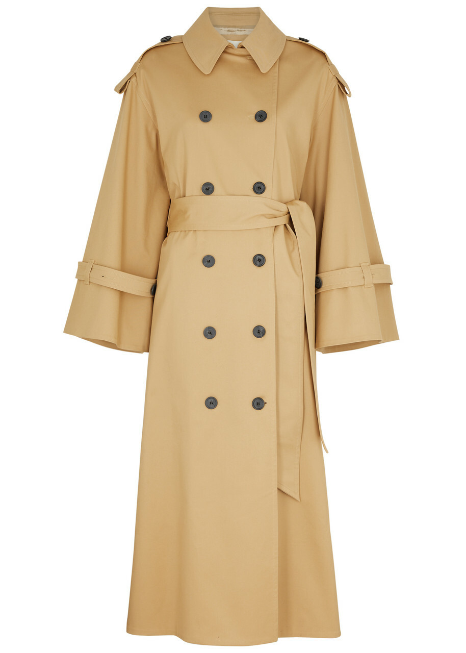 BY Malene Birger Alanis Stretch-cotton Trench Coat Beige