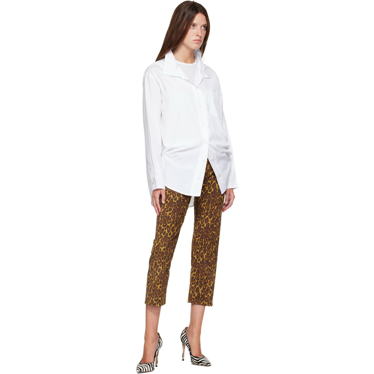 R13 Brown Boy Straight Jeans
