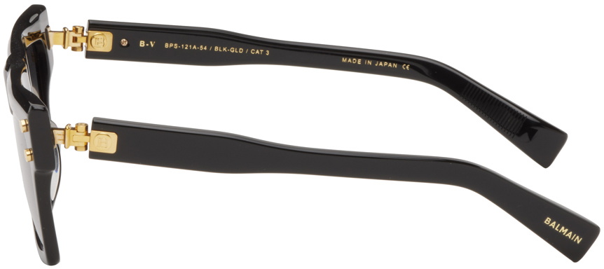 Balmain Black B-V Sunglasses