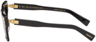 Balmain Black B-V Sunglasses