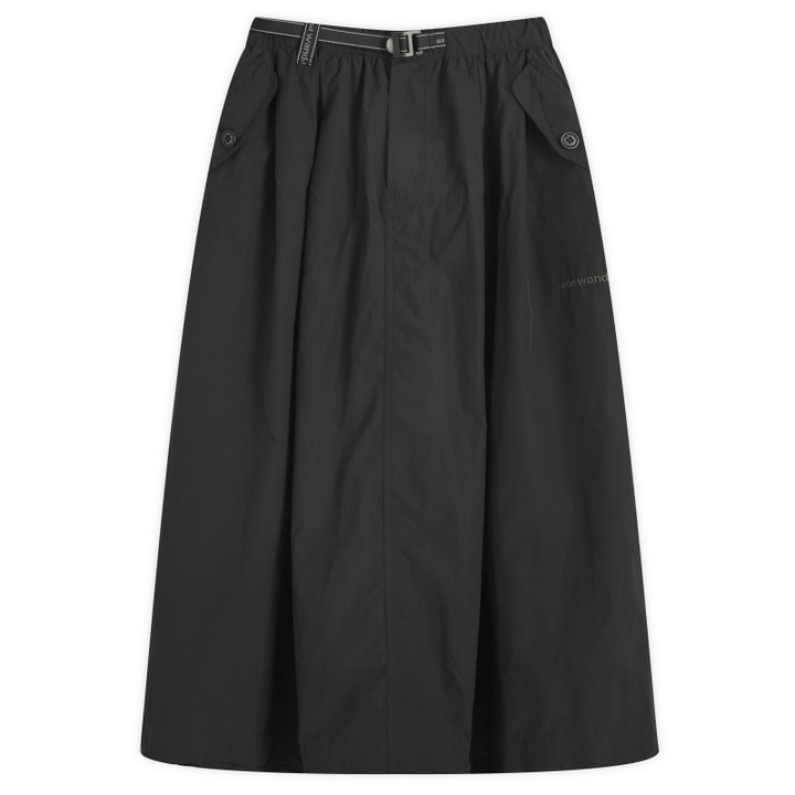 Photo: and wander Women's Oversized Cargo Skirt in Black