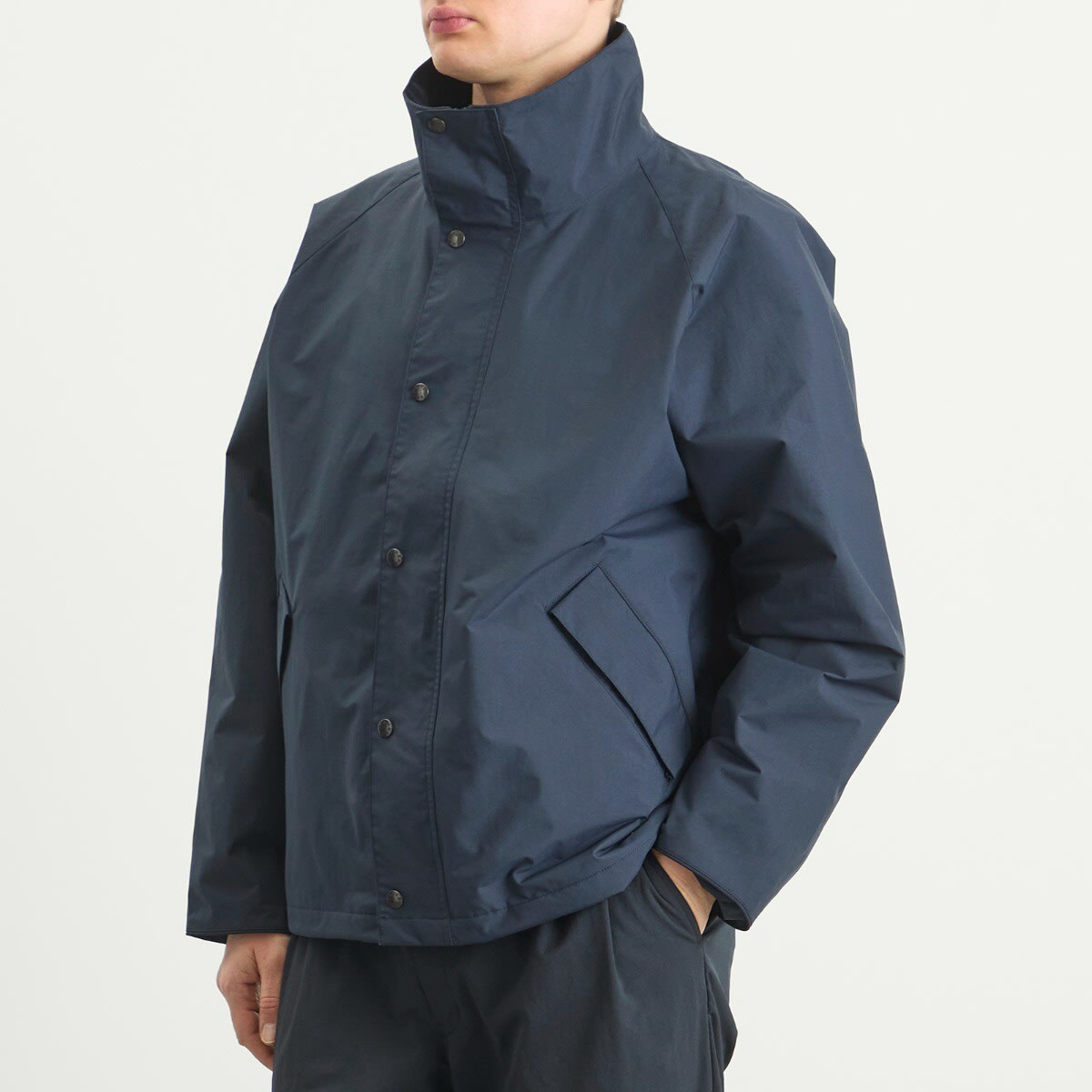 Nanamica Men's 2L PERTEX UNLIMITED Short Field Jacket in Dark Navy