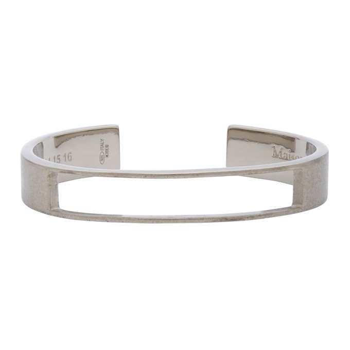 Photo: Maison Margiela Silver Cut-Out Bracelet