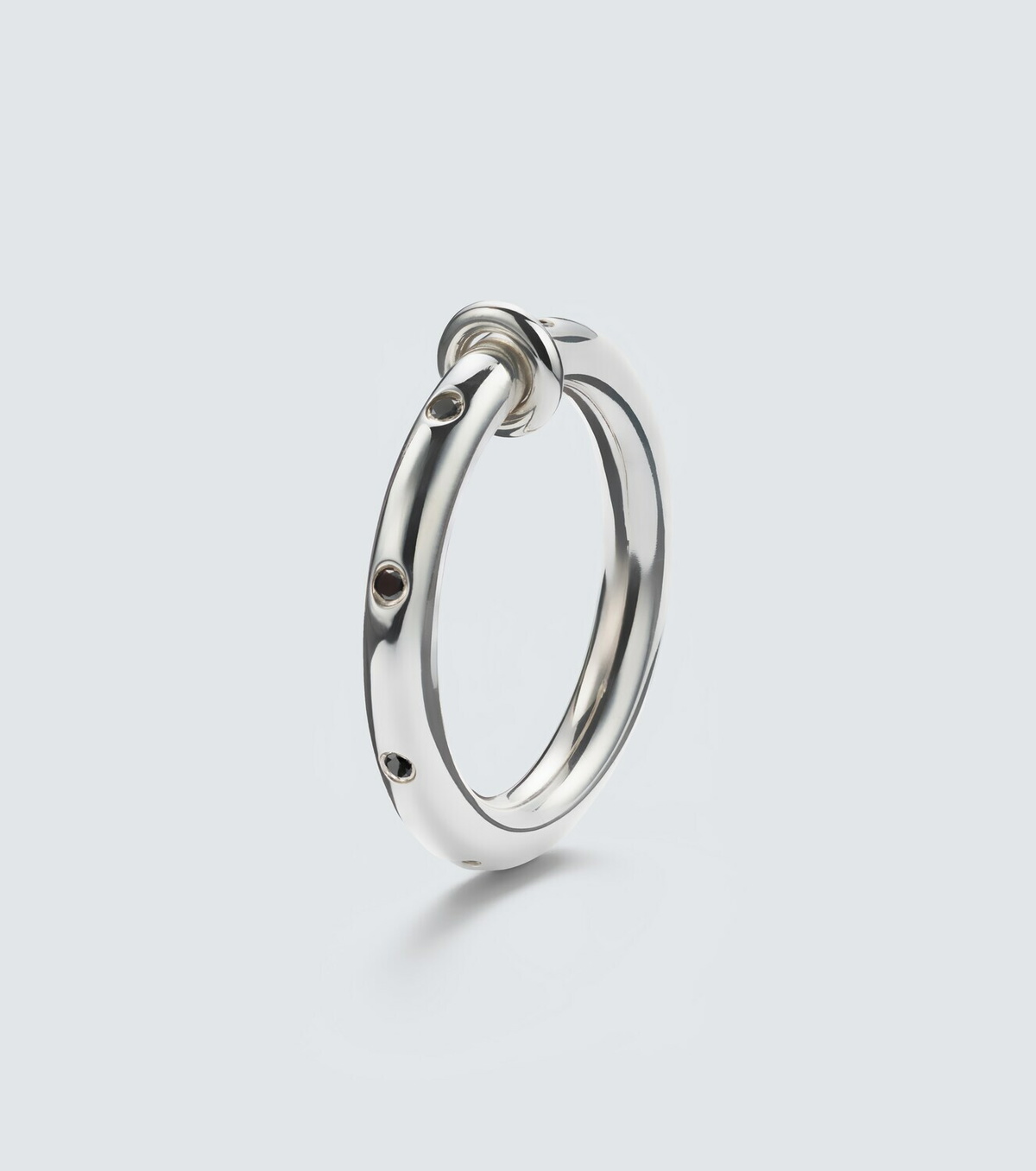 Spinelli Kilcollin Ovio sterling silver ring with diamonds